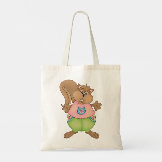 Summer Squirrel Tote Bag (Achterkant)