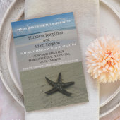 Summer Starfish Beach Destination Wedding Kaart