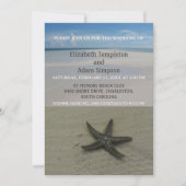 Summer Starfish Beach Destination Wedding Kaart (Voorkant)