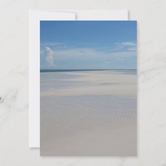 Summer Starfish Beach Destination Wedding Kaart (Achterkant)