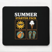 Summer Starter Pack Sun Flip Flops Ll And Ice Crea Muismat (Voorkant)