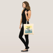 "Summer State of Mind" Zeeschildpad Aquarel Canvas Tote Bag (Voorkant (model))