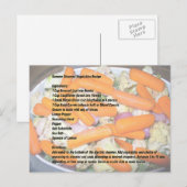 Summer Steamed Vegetable Recipe 2 Briefkaart (Voorkant / Achterkant)