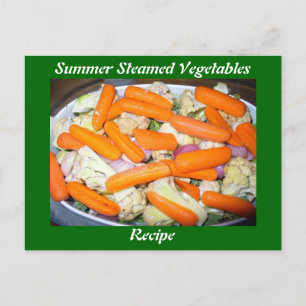 Summer Steamed Vegetables Recipe Briefkaart
