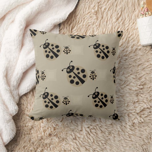 Summer Stone Polka Dot Lady Bugs Pillow Kussen (Deken)