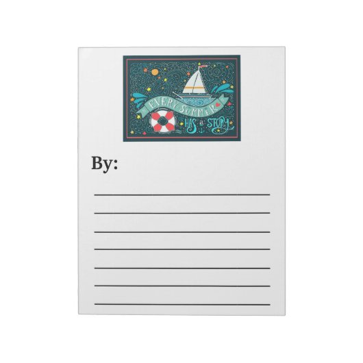 Summer Stories Note Pad Notitieblok (Linkerzijde)