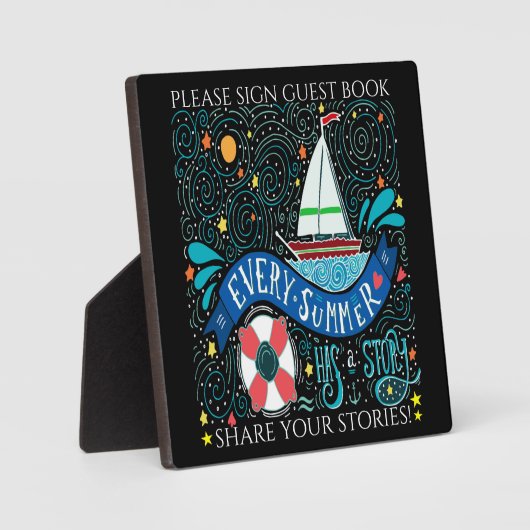 Summer Stories Plaque Fotoplaat (Voorkant)