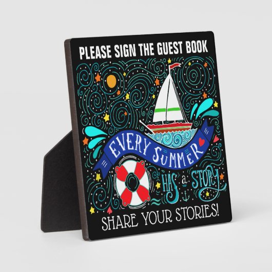 Summer Stories Plaque Fotoplaat (Voorkant)