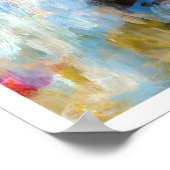 Summer Storm Fine Art Abstract schilderen Poster (Hoek)
