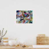Summer Storm Fine Art Abstract schilderen Poster (Keuken)