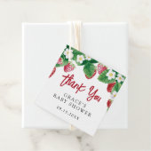 Summer Strawberry Baby shower Dank je Bedankjes Labels (In situ)