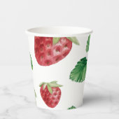 Summer Strawberry Baby shower spel Papieren Bekers (Voorkant)