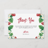 Summer Strawberry Berry Sweet Bedankt (Voorkant)