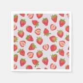 Summer Strawberry Fruit Pattern Servet (Voorkant)
