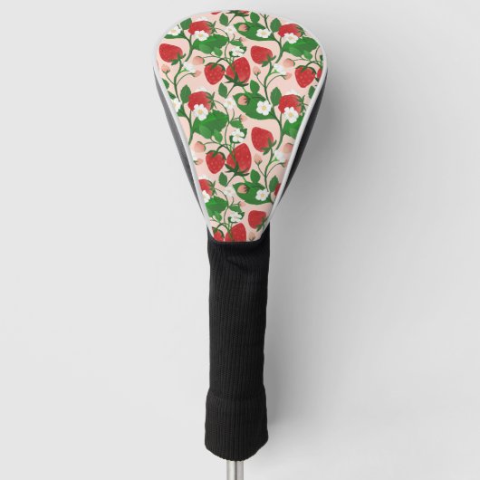 Summer Strawberry in Pink Golfheadcover (Voorkant)