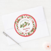 Summer Strawberry Jam Canning Label (Envelop)