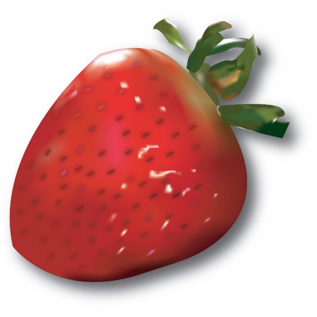 Summer Strawberry Magnet Fotobeeldje Magneet (Voorkant)