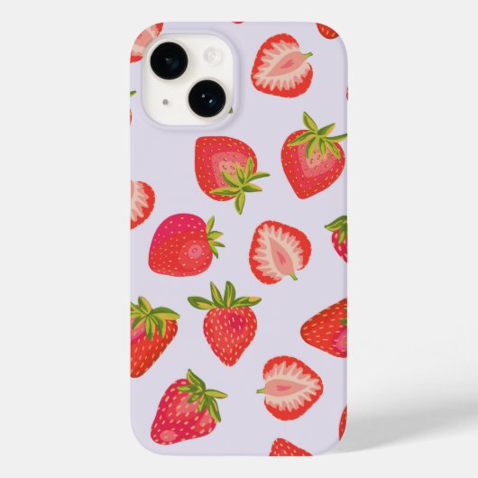 Summer Strawberry Pattern Case-Mate iPhone Case (Achterkant)