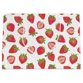 Summer Strawberry Pattern Groot Cadeauzakje (Voorkant)