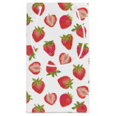 Summer Strawberry Pattern Klein Cadeauzakje (Achterkant)