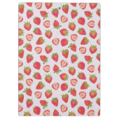 Summer Strawberry Pattern Klembord (Achterkant)
