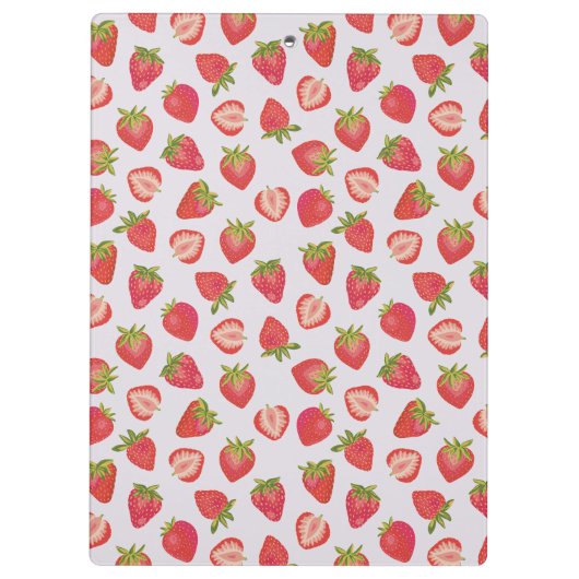 Summer Strawberry Pattern Klembord (Achterkant)