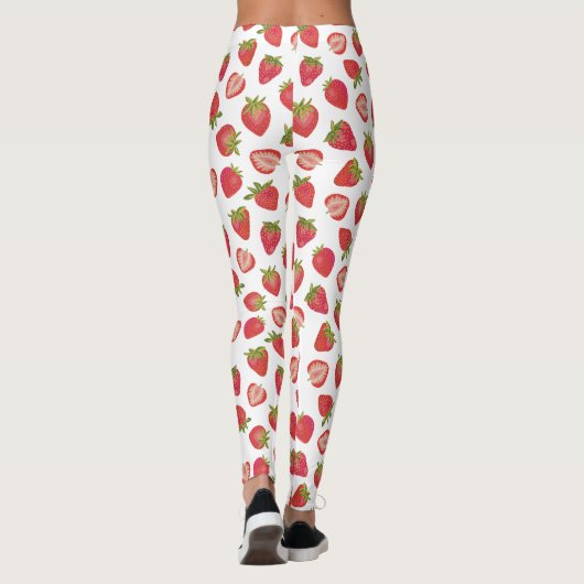 Summer Strawberry Pattern Leggings (Achterkant)