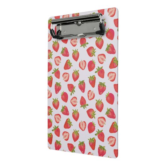 Summer Strawberry Pattern Mini Klembord (Angled2)