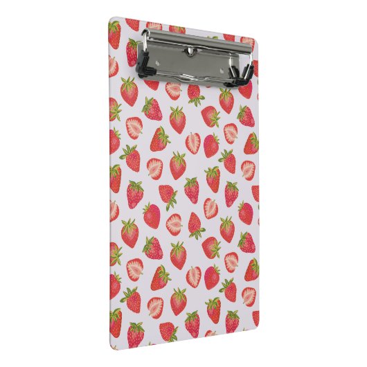 Summer Strawberry Pattern Mini Klembord (Schuin)