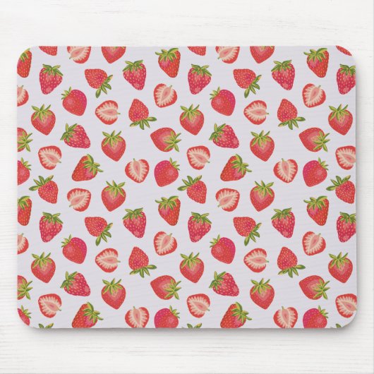 Summer Strawberry Pattern Muismat (Voorkant)
