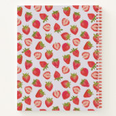 Summer Strawberry Pattern Notitieboek (Achterkant)