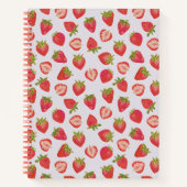 Summer Strawberry Pattern Notitieboek (Voorkant)