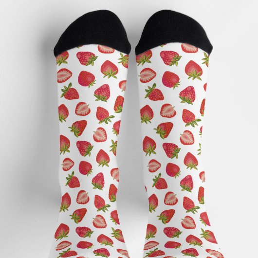 Summer Strawberry Pattern Sokken (Top)