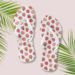 Summer Strawberry Pattern Teenslippers