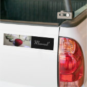 Summer Strawberry Wedding Bumpersticker (Op Truck)