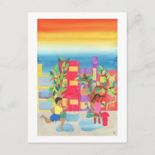 Summer Street Fun Briefkaart (Voorkant)