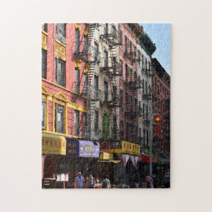 Summer Street Scene Chinatown Manhattan New York Legpuzzel