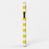 Summer Stripes Lemon Yellow iPhone Plus & Pro hoes (Achterkant/rechts)