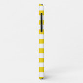 Summer Stripes Lemon Yellow iPhone Plus & Pro hoes (Achterkant/links)