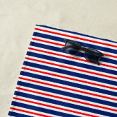 Summer Stripes Monogrammed Ocean Strandlaken (In situ)