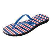 Summer Stripes Monogrammed Ocean Teenslippers (Schuin)