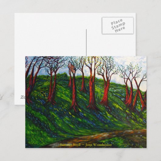 Summer Stroll BRIEFKAART (Voorkant / Achterkant)