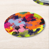 SUMMER-STROMEN RONDE KARTONNEN ONDERZETTER (Gebogen)