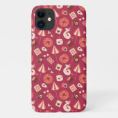 Summer Stuff Maroon Achtergrond Case-Mate iPhone Case (Achterkant)