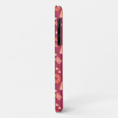 Summer Stuff Maroon Achtergrond Case-Mate iPhone Case (Achterkant/links)