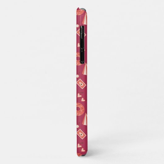 Summer Stuff Maroon Achtergrond Case-Mate iPhone Case (Achterkant/links)