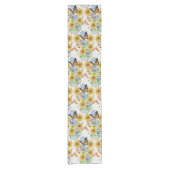 Summer Style Butterfly Flower Garden Table Runner Korte Tafelloper (Voorkant)