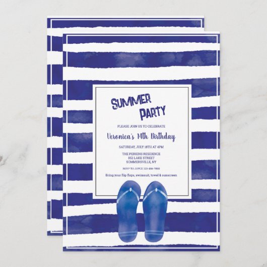 Summer Style Kaart (Voorkant / Achterkant)