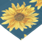 Summer Style Navy Blue met zonnebloempy Tafelkleed (Gekanteld)