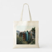 Summer Suite Surfboards & Palm Trees Tote Bag (Achterkant)